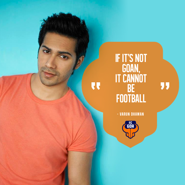 FCGoaOfficial's tweet photo. .@Varun_dvn has spoken like a true FC Goan fan! #FCGoa #HeroISL @IndSuperLeague http://t.co/DIAd44xNaU