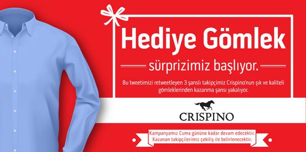 CrispinoTR's tweet photo. Bu görseli "retweet" yapan 3 şanslı takipçimiz, Crispino'nun şık ve kaliteli gömleklerinden kazanma şansı yakalıyor. http://t.co/7o91v21FOH