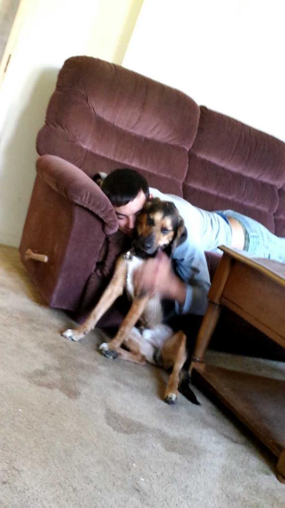 starthompson87's tweet photo. Dont know what I'd do without my man and pup <3 http://t.co/SzBDlkohUT