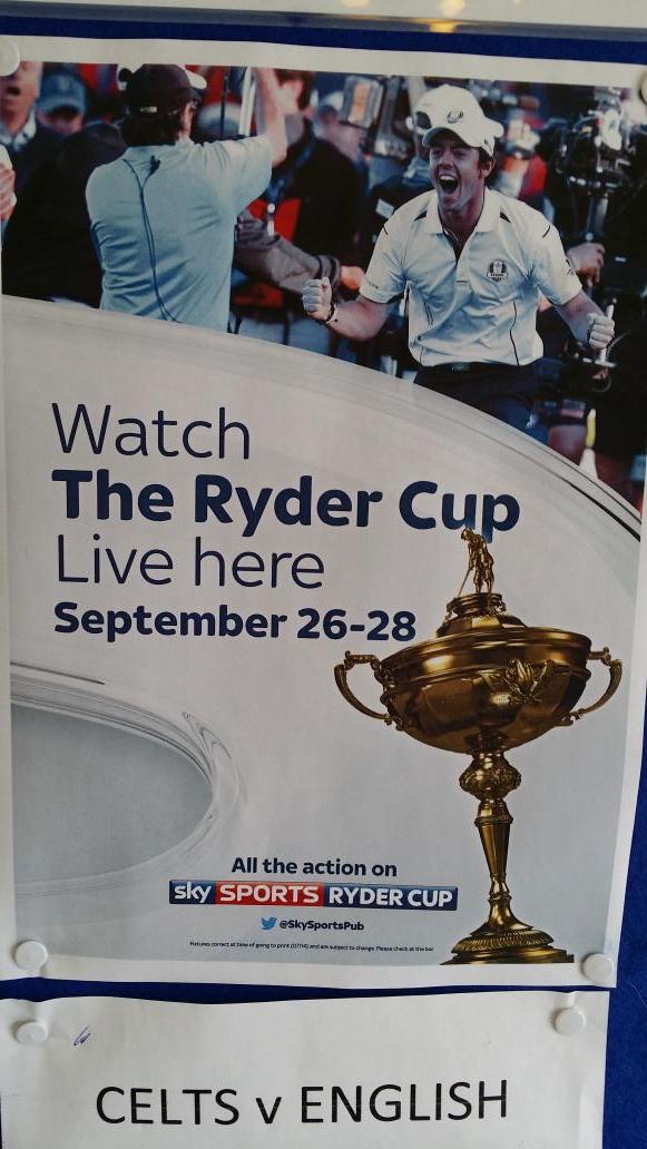 RRGC1887's tweet photo. Come and watch the #rydercup live in our newly refurbished Sports Bar @rydercupEUROPE @RyderCupUSA #BringTheNoise http://t.co/Ft6sxaDD4e