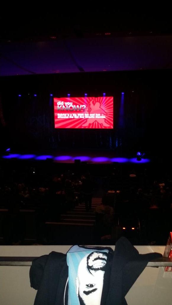 Nattadash's tweet photo. Yay going to see #Fluffy @fluffyguy so much excitement!!! #greatseats #UnityThroughLaughter #perth2014 http://t.co/WVJbsnHL7Q