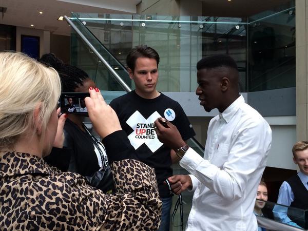 Media_Trust's tweet photo. Our young people are having a great experience at #Lab14 They met @Ed_Miliband &amp; interviewed @JermainJackman http://t.co/e0zRRkWZUG