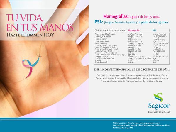 Volante Cinta Rosada #HoyCelebramosLaVidaLuchandoJuntos