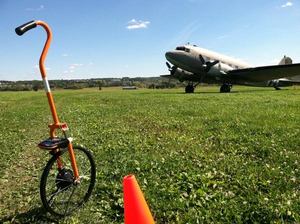 Repeats on the airport fields for Cross Country on the first day of Fall #mycubicle #SUNYGBelieve @GeneseoKnights