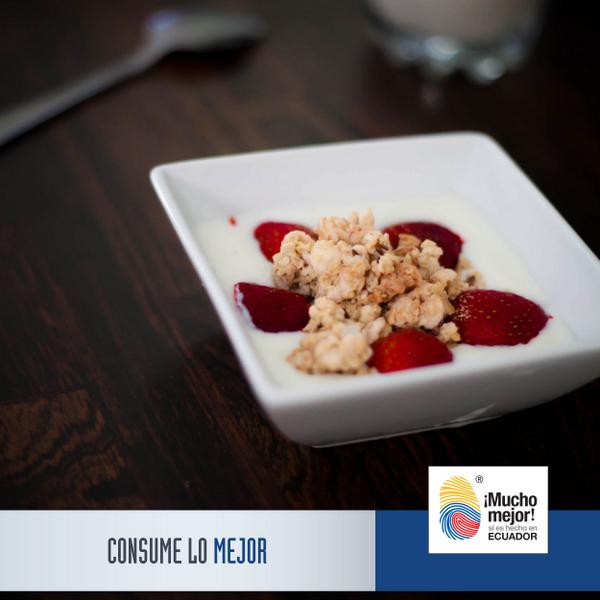 Prepara un desayuno con frutas y yogurt de calidad como <a href="/ChiveriaEC/">Chivería</a>, ayuda a estabilizar la flora del intestino.