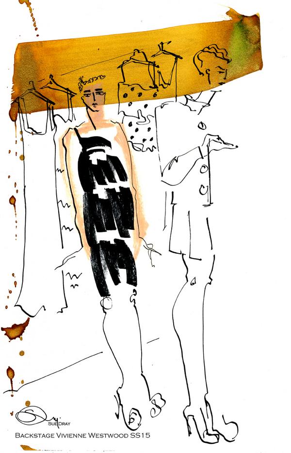 FollowWestwood's tweet photo. Backstage #RedLabelSS15 sketches are getting us in the mood for Saturday's #GoldLabelSS15 show http://t.co/0DYVZEbCiw http://t.co/OQBwfboKMh
