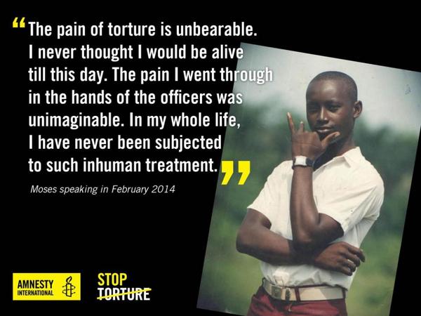 amnestyusa's tweet image. URGENT: Tortured into a ‘confession’ &amp;amp; sentenced to death in #Nigeria. Demand #JusticeForMoses owl.li/BOCLI