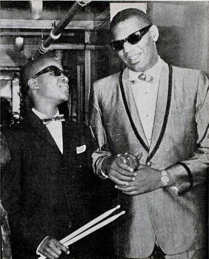 Happy birthday Ray Charles. Heres a great picture of him with Little Stevie Wonder... 