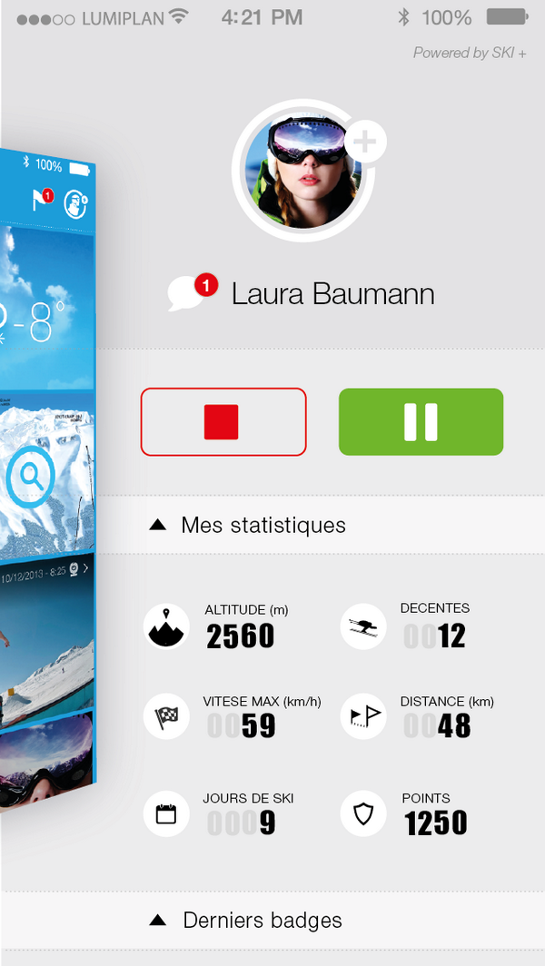 skiplusapp's tweet image. Nouveau visuel #skiplus en exclu, sliding menu et mode dashboard ;-)