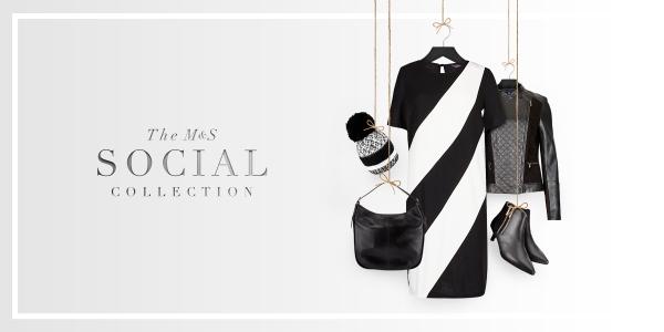 marksandspencer's tweet photo. Shift from day to night with ease in a statement dress and leather jacket > http://t.co/MiGqLsXRkd #SocialCollection http://t.co/1YtBIG65Rm
