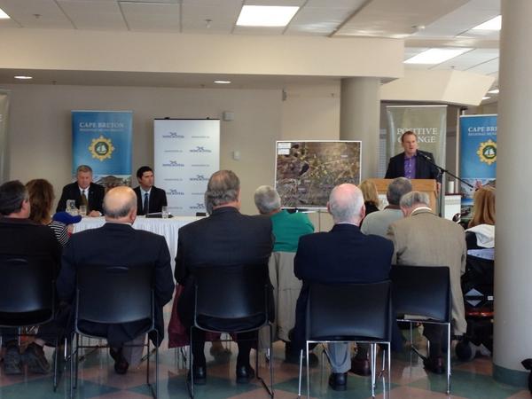 ErinForsey's tweet photo. Minister of Energy announces more funding for Grand Lake Rd Multi use Path! @Monika_Dutt http://t.co/kklpocIQxn