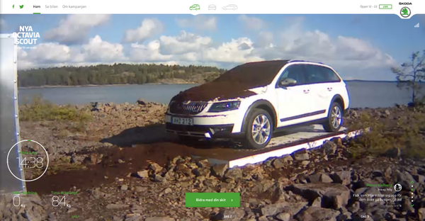 It’s live! Throw crap on a #Skoda car. Read more about our latest campaign w/ @DDBstockholm: goo.gl/u2IhSB