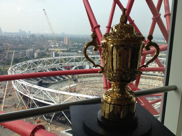 rugbyworldcup's tweet photo. East London get ready! 1 year today - @FFR_officiel v @rugbyromania at the Olympic Stadium #RWC2015 #TooBigToMiss http://t.co/bh1nxYYlbV