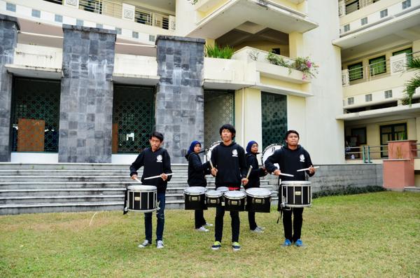 Ada Marching Band dari UII yang turut meramaikan acara pembukaan #WaterINTEC2014
