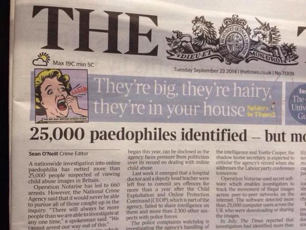 WritingRightNow's tweet photo. An unfortunate newspaper headline combination. #paperhack #news http://t.co/R2OKVq0UbE