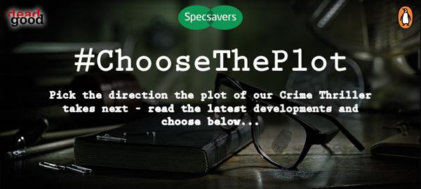 PenguinUKBooks's tweet photo. .@DeadGoodBooks more than living up to their name - #ChooseThePlot is here: http://t.co/UU5PZF6mWy @Specsavers http://t.co/SDilVvzQ20