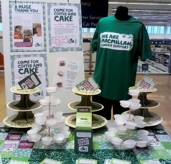 Please join us for the Macmillan Coffee morning on Friday at 10am, at Tesco Haslingden.