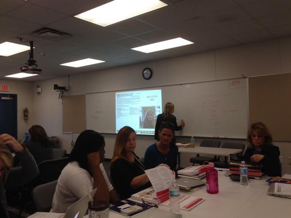 ESE teachers in IRLA training.