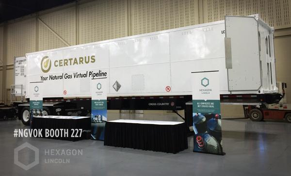 Just how big is a Hexagon Lincoln TITAN tank? Come stand by this TITAN 4 at #NGVOK today to find out. Booth 227!