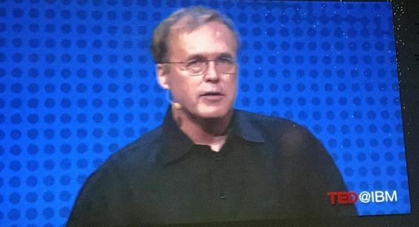 JeremyRodgersFL's tweet photo. #TEDatIBM @BradBirdA113 on dreaming loves company;  indifference? Don't like the shelves, open your own. #IBMBoca http://t.co/4GUmFxdiGH