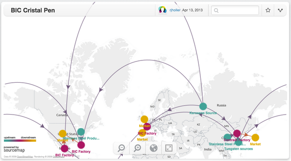 BasFlipsen's tweet image. Hoeveel heeft de BIC pen nou afgelegd voordat het op jouw bureau beland? #Sourcemap srce.mp/16D5Gjt