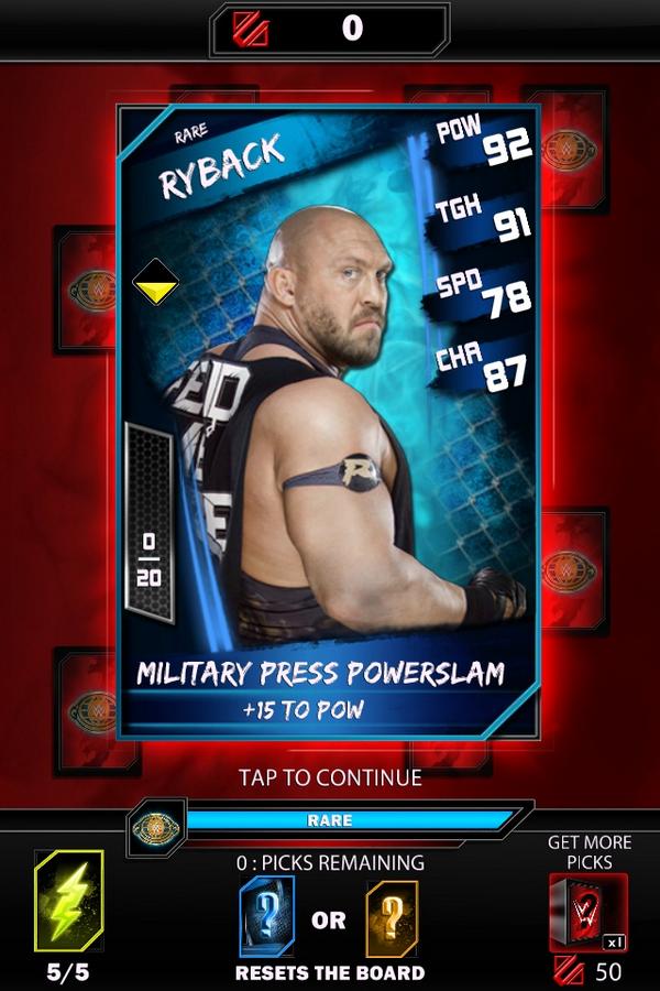 Rybacck22's tweet image. A Rare Me! @WWESuperCardRT HAHAHAHAHA! #RybackRules #TheBigGuy #WWESuperCard