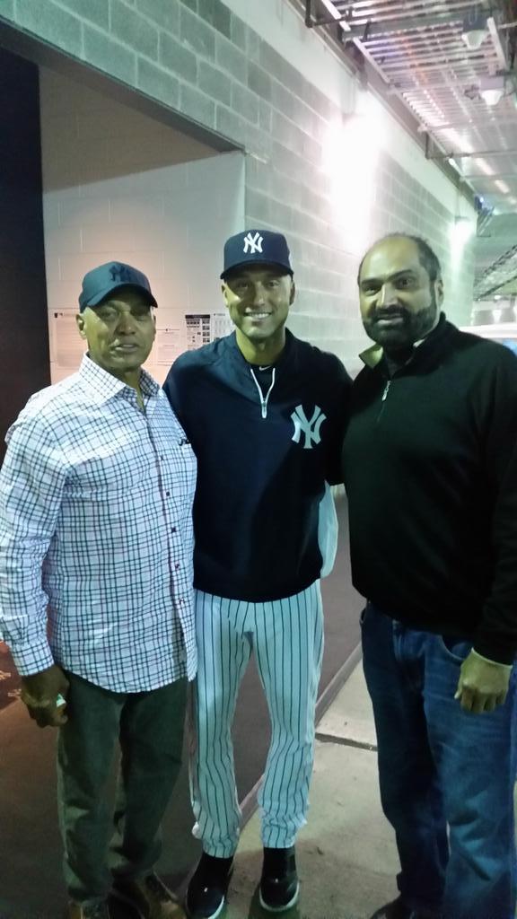 fatherdok's tweet photo. It's funny who you bump into at Yankee Stadium. http://t.co/jGdrkqjXK4