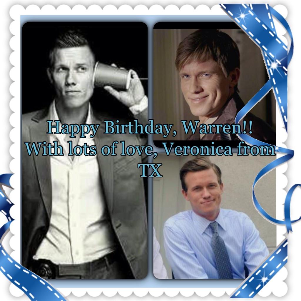  You are still looking good after all these years!! Happy Birthday!! Love u, Warren!!! 