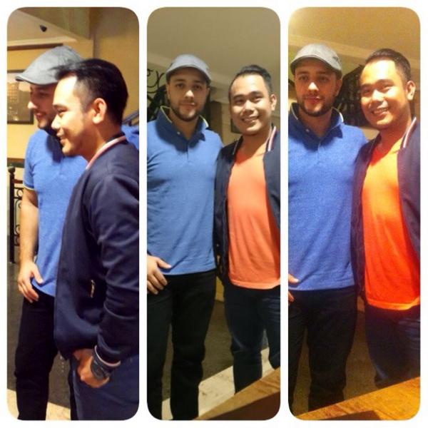 Sapta83's tweet photo. Haaaa... Haaaaa @Aidil_KDI: Sami2 yo le #maherKW Thanks Kak Maher... Nice to see u @MaherZain http://t.co/67QrCRoppL”