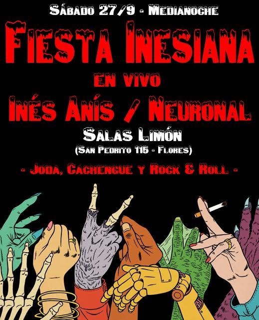 InesanisOK's tweet photo. Éste Sábado! Junto a los amigos de @NeuronalRock http://t.co/7Yb57ZERzN