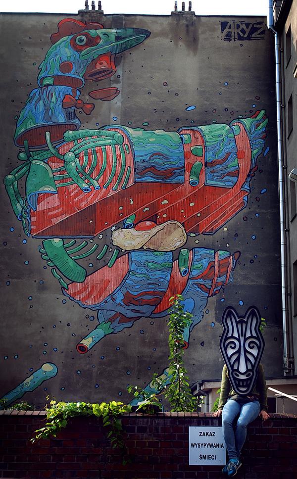 ArsIndependent's tweet photo. Black Horse and Street Art Festival Katowice / @aryz_.

fot. Nina Kirchner http://t.co/IFgYPFNXoN