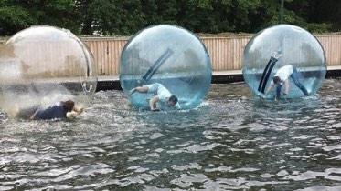 Look at me in bambi on water 😂😂 #waterzorbing