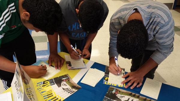UMKCAdmissions's tweet photo. Thid is how we do Tuesday-Turn-Up! @SumnerAcademy @CityofWyandotte http://t.co/WLEGfhRxbr