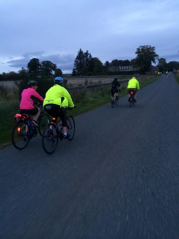 Nice evening ride for 9 brave souls