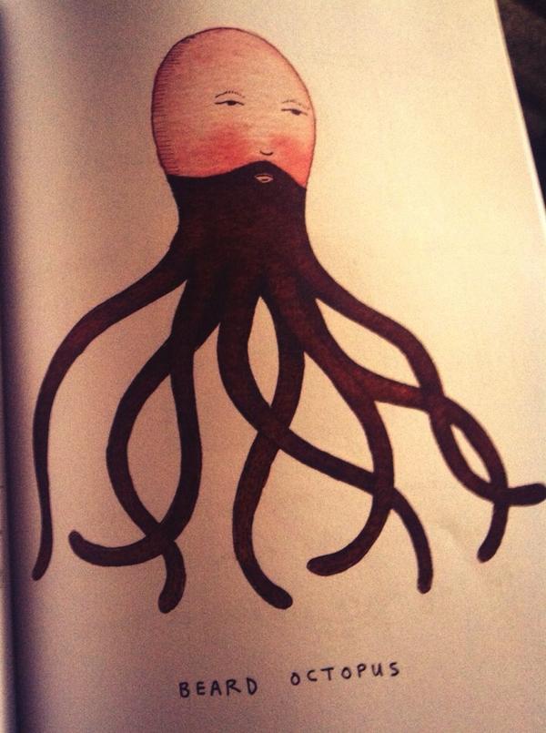 BeerdfestLpool's tweet photo. Tuesdays can be a bit much so I like to find solace in #beardtherapy I present to you #beardoctopus (via @marcjohns) http://t.co/I0Yh7GABLx