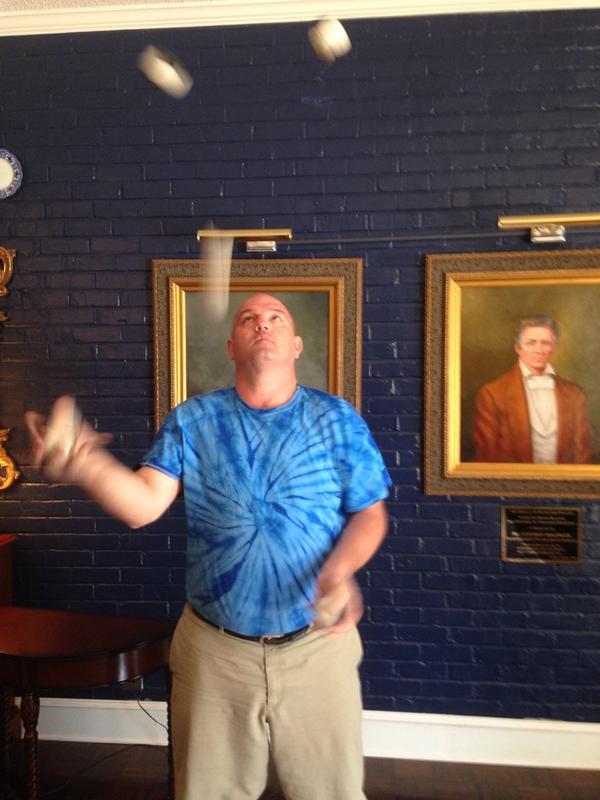 lizdyoung's tweet photo. @qcatchjuggler on trial and error "That's bull. This is science!" @GO_TIP @teachingmuseum #TIPKICKOFF http://t.co/JQ0bF4IeP1