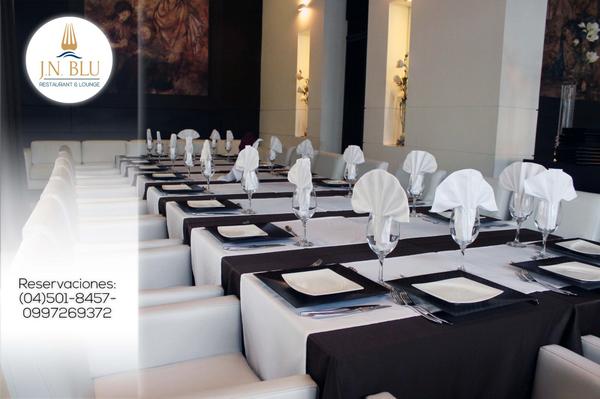 JNBluRestaurant's tweet photo. Te recordamos que puedes organizar diferentes tipos de eventos con nosotros / (04)501-8457- 0997269372 http://t.co/cvueN3hRUj