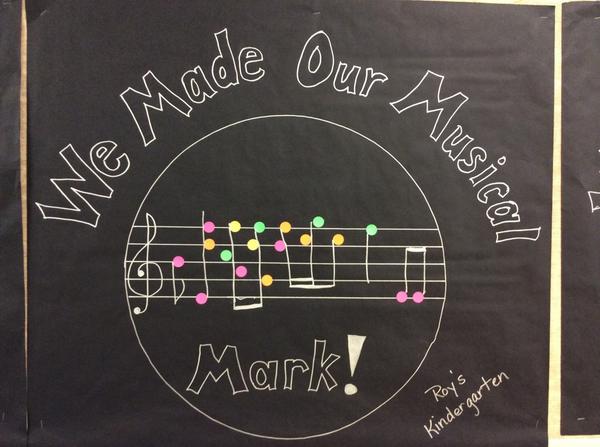 YorkYork11's tweet photo. K students made their Musical Mark #dotday2014 @peterhreynolds @DotClubConnect @WESColts http://t.co/UiZZh0BsrC