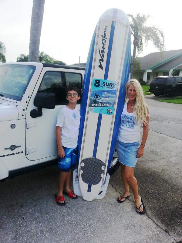 WarriorBrandTs's tweet photo. Your support donated a new longboard to #specialneeds surf camp so that more kids with #autism can feel empowered! http://t.co/Q9BOhpi0Fu