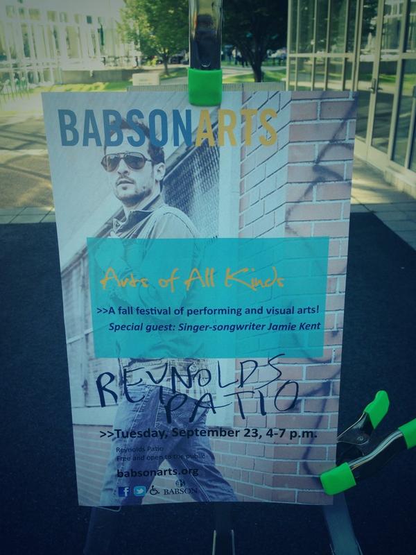 Stop by to check our great art and music! We hear that there's food as well #babson