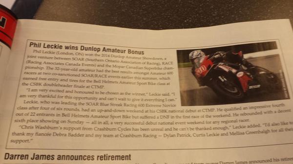 iampleckie's tweet photo. Made into inside motorcycles magazine http://t.co/we7KqhFvkW