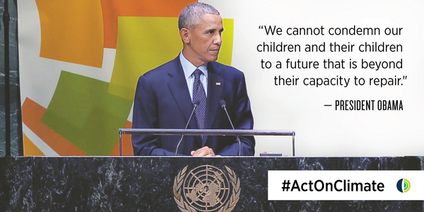 BarackObama's tweet photo. Retweet if you agree. #ActOnClimate http://t.co/yFAfWr7UN4