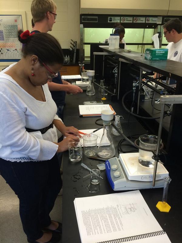 GaSouthwestern's tweet photo. Making aspirin...just another day in the chemistry lab. #DoNotIngest #GSW http://t.co/oZkcMZ6z7h