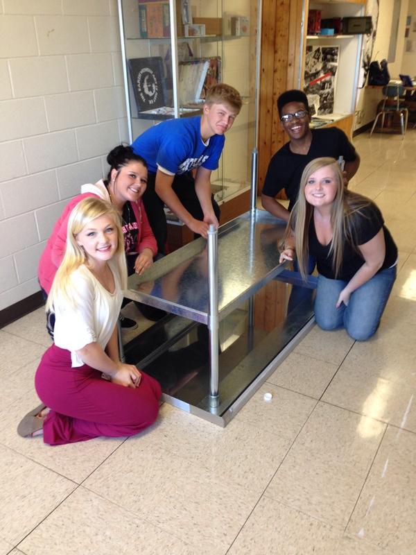 MasonCoHighFCS's tweet photo. Our awesome Foods &amp; Nutrition students are so excited about our new work tables! http://t.co/8kYvMCu6kA