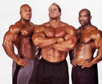 luekrative's tweet image. Throwback pic @PHILHEATH @mrojaycutler @MrOlympia08 
9 sandows between them #EPIC #3Kingz
