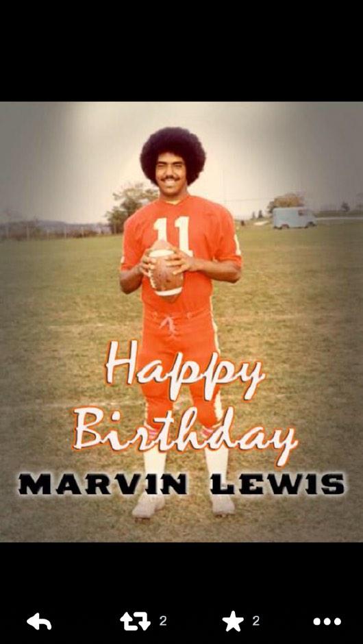 Ayeeeee lmao. Yall wish Marvin Lewis a Happy Birthday  