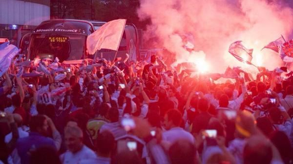 Muy orgulloso de poder formar parte de este equipo y de este gran grupo, no hay palabras!!  #HalaCelta ⚽️⚽️🔵🔵