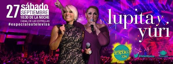 Sábado 10:30pm por el <a href="/Canal_Estrellas/">Las Estrellas</a> disfruta el concierto del <a href="/festivalaca/">FESTIVAL ACAPULCO</a> con <a href="/OficialYuri/">Yuri</a> <a href="/lupitadalessio/">LD</a> 🌴😎✌️🎶