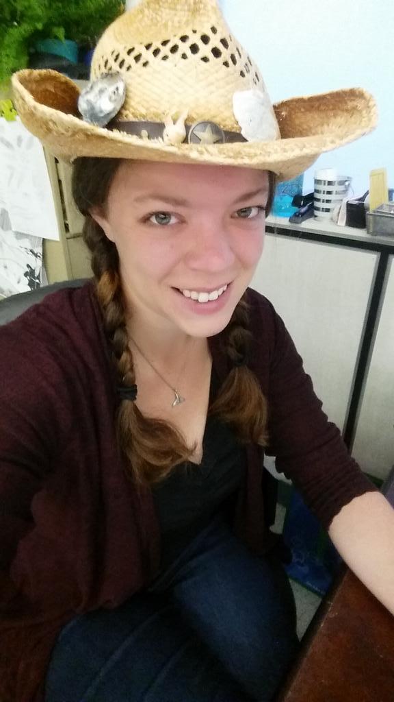 Crazy hat day. . Seashell cowgirl :) #school #teacher