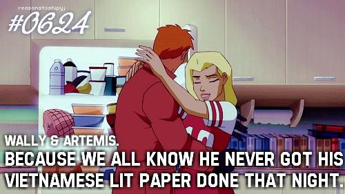 young_justice__'s tweet photo. We all know it #youngjustice #artemis #wallywest #spitfire #spitfire4ever #saveseasonthree http://t.co/czV6YGpRjU